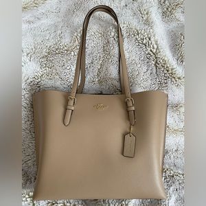 Coach Tan Leather Tote Bag